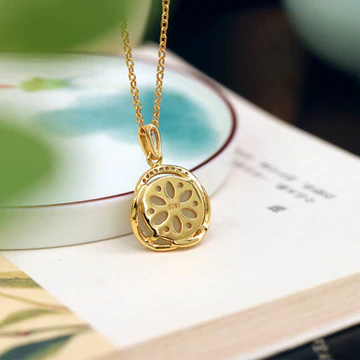 Buddha Stones 925 Sterling Silver Natural Hetian White Jade Cyan