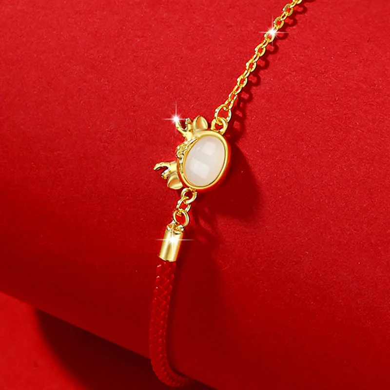 Buddha Stones 925 Sterling Silver Year of the Dragon Hetian White Jade Dragon Luck Protection Bracelet Necklace Pendant Earrings