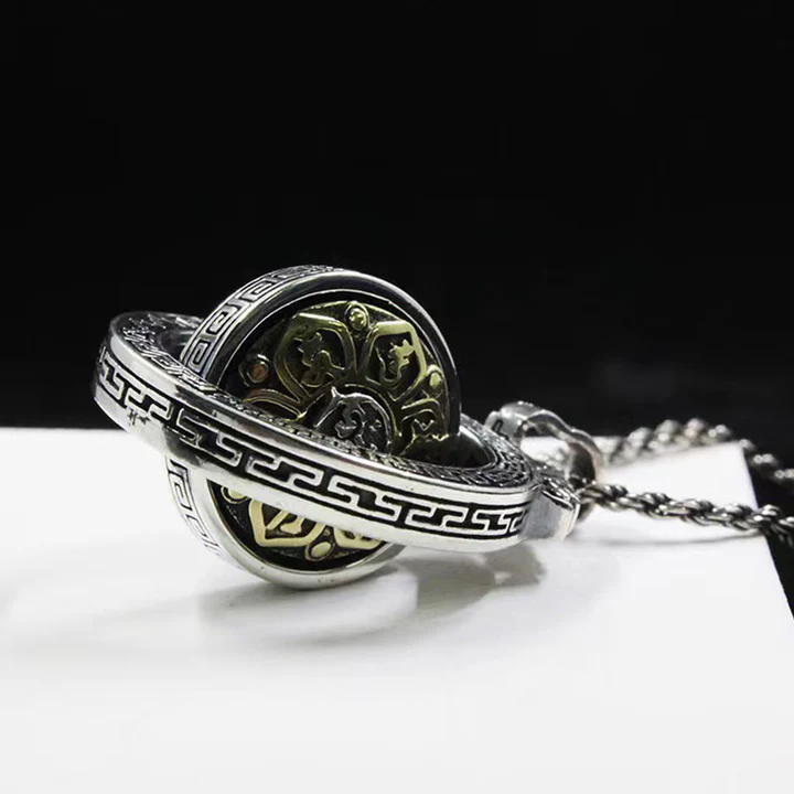 Buddha Stones Tibetan Om Mani Padme Hum Double Dorje Vajra Rotat