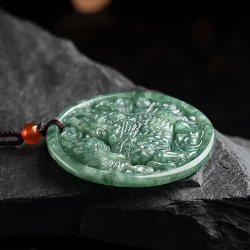 Buddha Stones Natural Jade Kirin Abundance String Necklace Penda